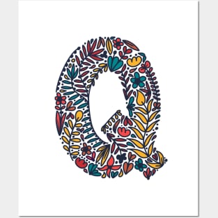 Tropical Letter Q Posters and Art